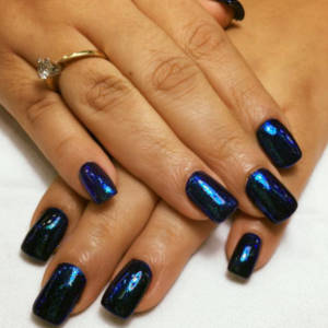 Metallic Chrome Sexy Blue